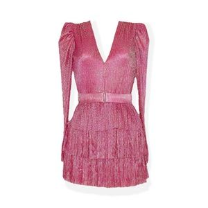 SABINA MUSAYEV Carry Mini Dress, Hot Pink, XS